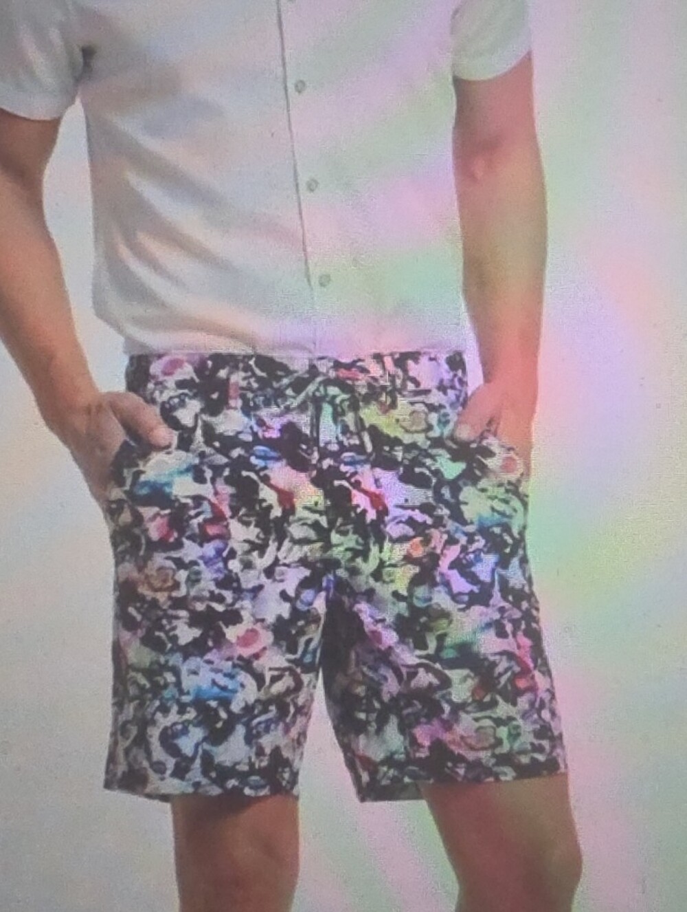 Robert Graham Mens Woven Shorts Multi Size 40